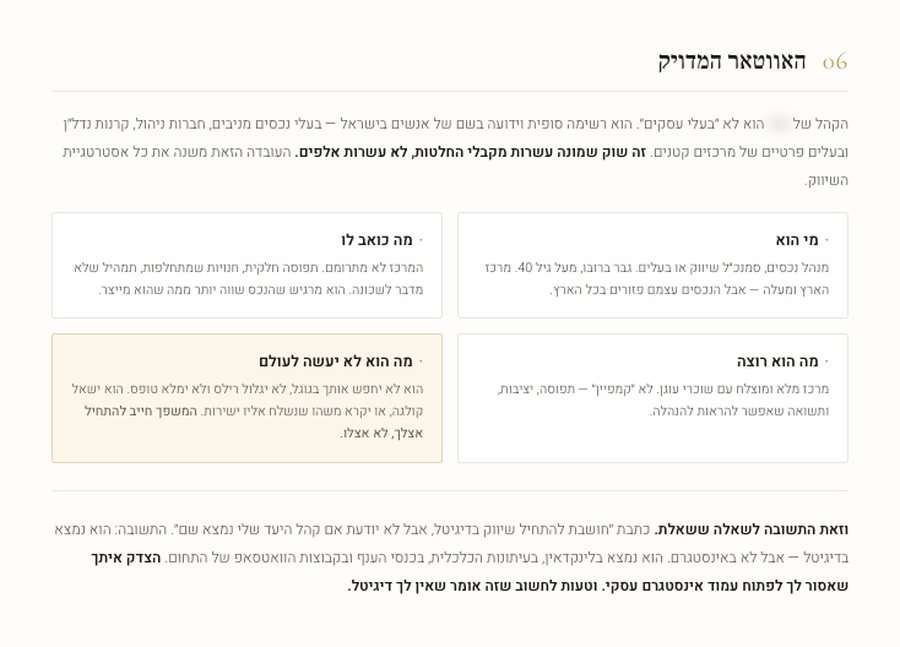 עמוד מתוך תוכנית: האוואטר המדויק